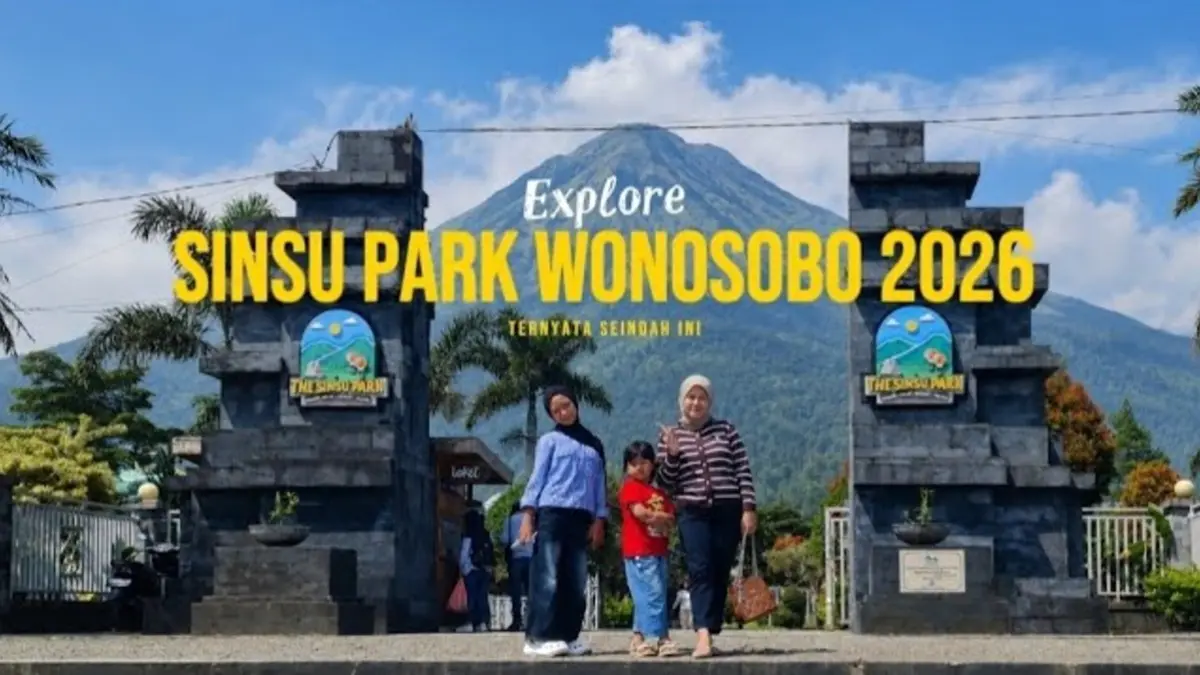Shinsu Park Wonosobo menawarkan wisata keluarga dengan tiket sekitar Rp20 ribu sudah termasuk kolam renang, plus wahana anak dengan tarif terjangkau. (Youtube. com)