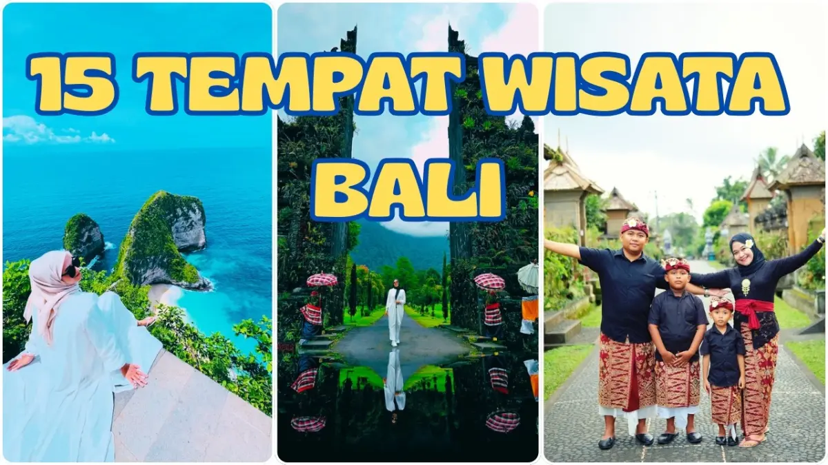 Wisata Bali 2026 menawarkan 15 destinasi populer dengan tiket mulai Rp10 ribu. Ada Uluwatu, Kelingking, Sanur, hingga air terjun. (Youtube. com)