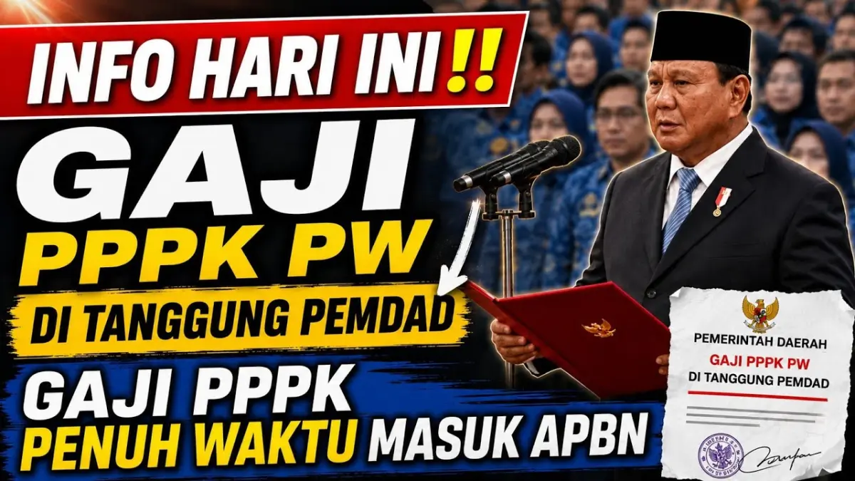 Gaji PPPK terancam tekanan APBD. Wacana penyelamatan Rp20,5 triliun, perubahan skema penggajian, dan pengawasan anggaran jadi sorotan. (Youtube. com)