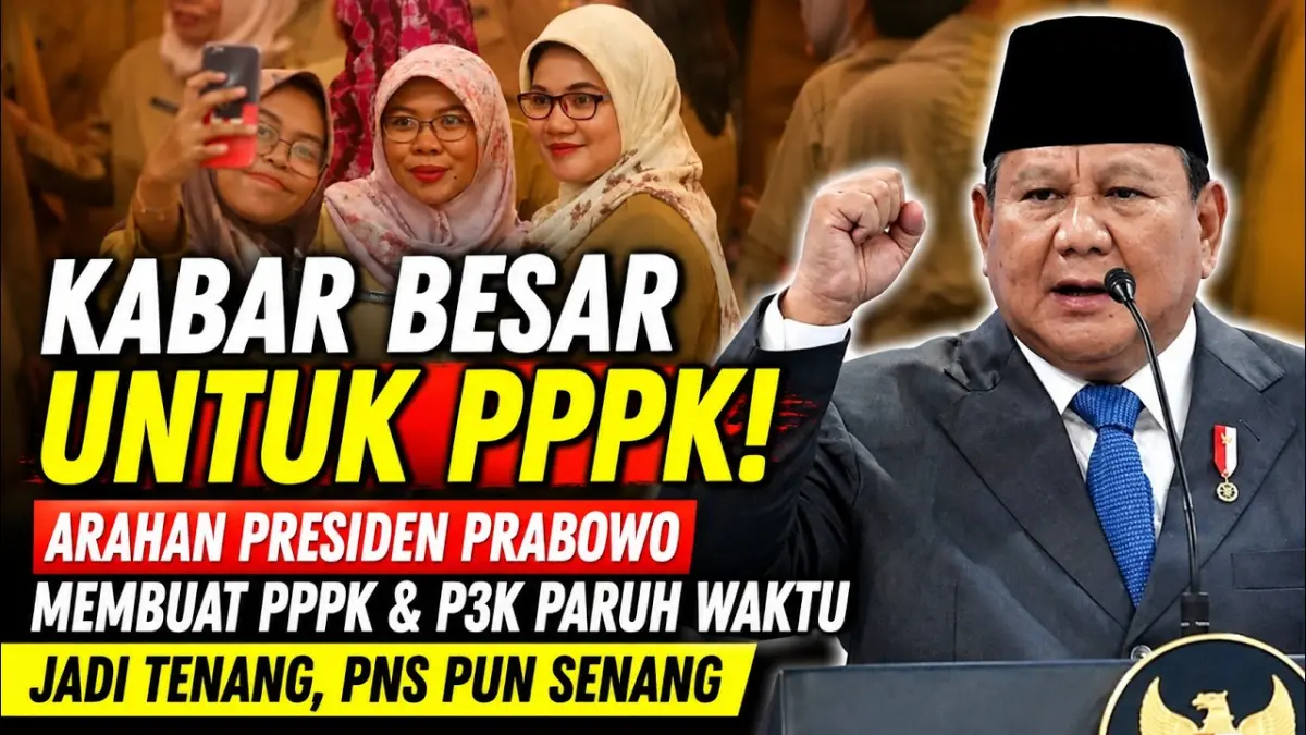 P3K mendapat kabar baik. Pemerintah siapkan bantuan Rp20,5 triliun untuk daerah yang mengalami tekanan fiskal demi menjaga gaji ASN tetap aman. (Youtube. com)