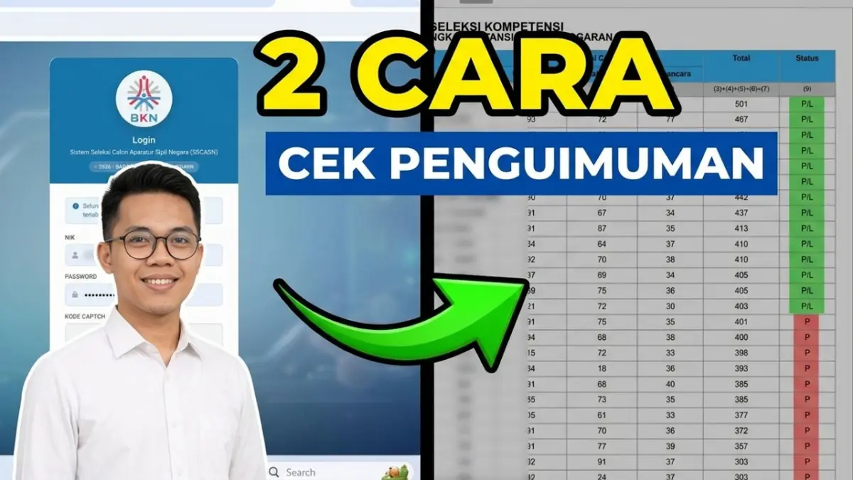 P3K Sekolah Rakyat telah mengumumkan hasil seleksi kompetensi. Simak cara cek kelulusan, arti kode P/L dan P, serta peluang mengikuti SKT. (Youtube. com)