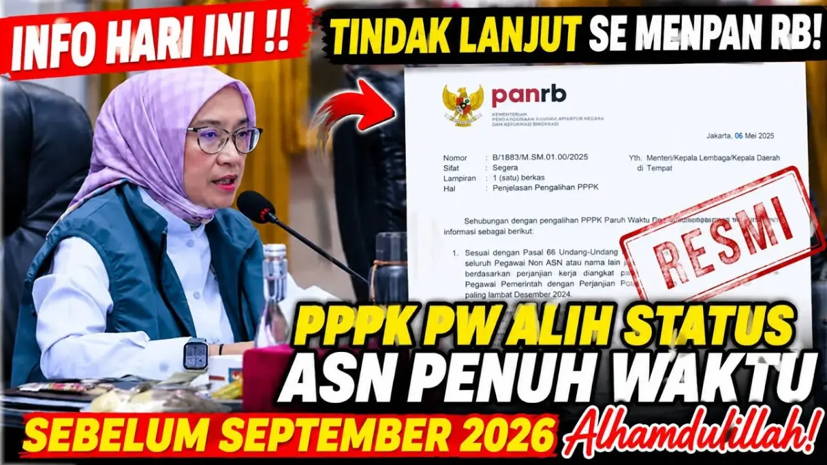 PPPK paruh waktu di Kota Malang mendapat kabar baik. Sebanyak 109 orang akan diusulkan menjadi PPPK penuh waktu sebelum kontrak berakhir September 2026. (Youtube. com)