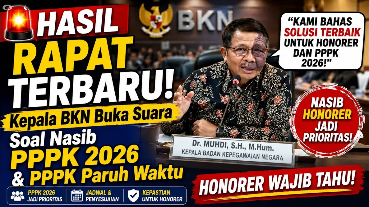 PPPK paruh waktu jadi sorotan DPD dan BKN. Persoalan gaji, kontrak, potensi PHK, hingga standar kesejahteraan ASN nasional ikut dibahas. (Youtube. com)