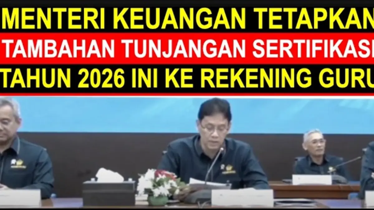 TPG THR 100% 2026 kembali menjadi perhatian guru ASN. Simak aturan tambahan satu bulan TPG, mekanisme pencairan, dan peluang transfer langsung. (Youtube. com)