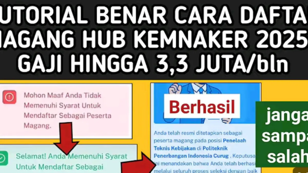 Cara daftar MagangHub Kemnaker 2025 agar memenuhi syarat, mulai dari membuat akun, melengkapi profil, hingga mengunggah sertifikat pelatihan.