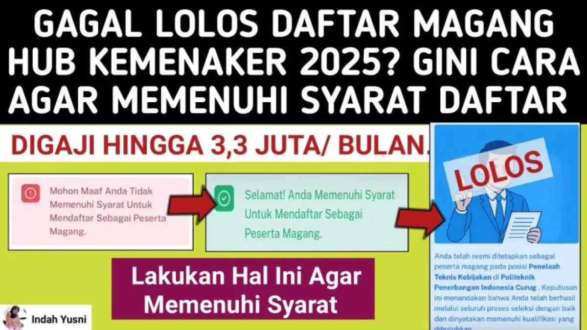 Cara memenuhi syarat MagangHub Kemnaker 2025 dengan melengkapi profil, mengunggah sertifikat pelatihan, hingga mengikuti proses seleksi.