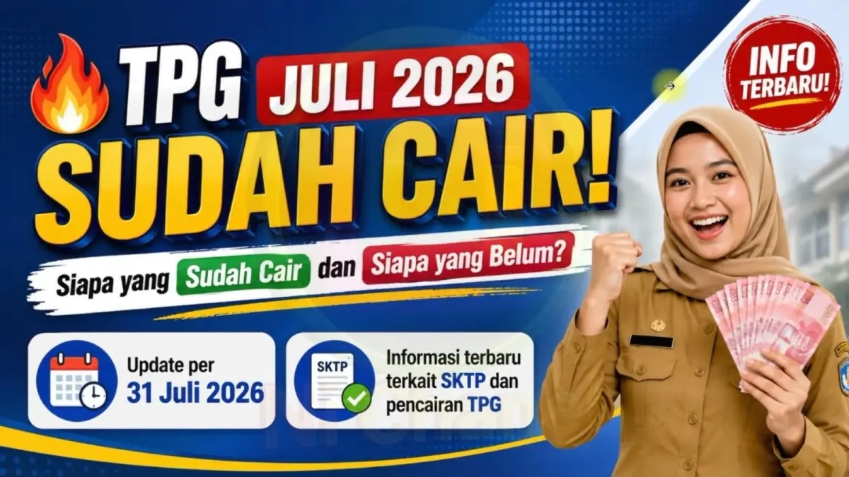 Guru penerima TPG mengecek status SKTP dan validasi data melalui Info GTK. Bagi guru yang belum menerima TPG Juli 2026, proses pencairan masih dapat berlanjut melalui cut off data tahap kedua.