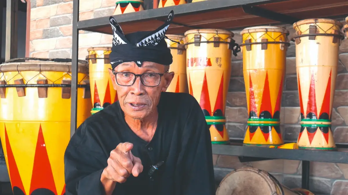 Siswoyo saat ditemui di kediamannya di Desa Gendingan, Kecamatan Kedungwaru, Tulungagung.(SANDY YUWANA/RATU)