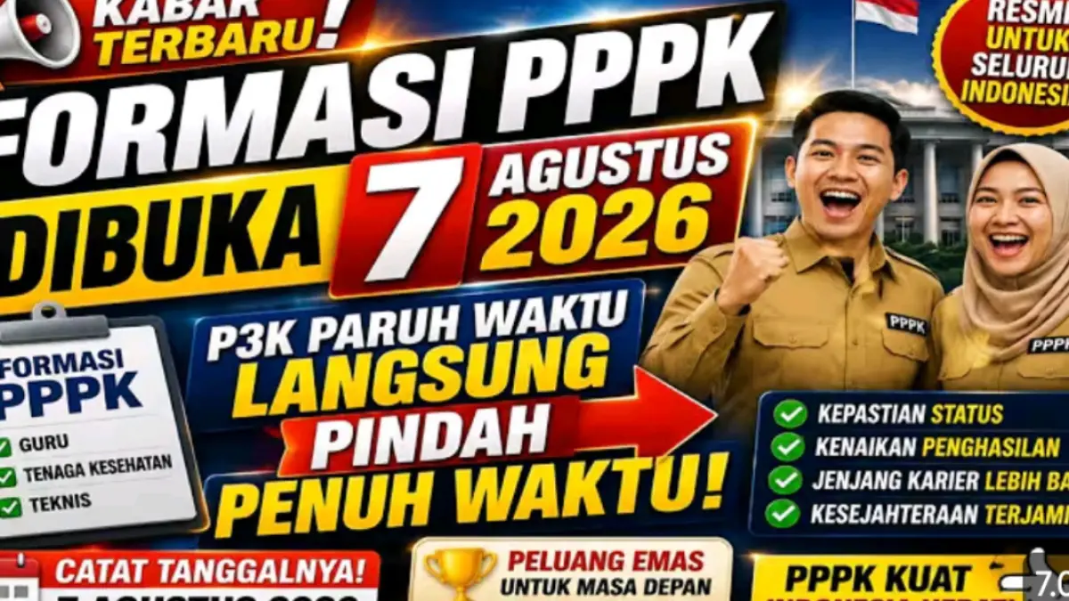 CPNS 2026 berpeluang dibuka pemerintah. MenPAN-RB memastikan rekrutmen disiapkan, tetapi jadwal dan jumlah formasi masih dibahas.