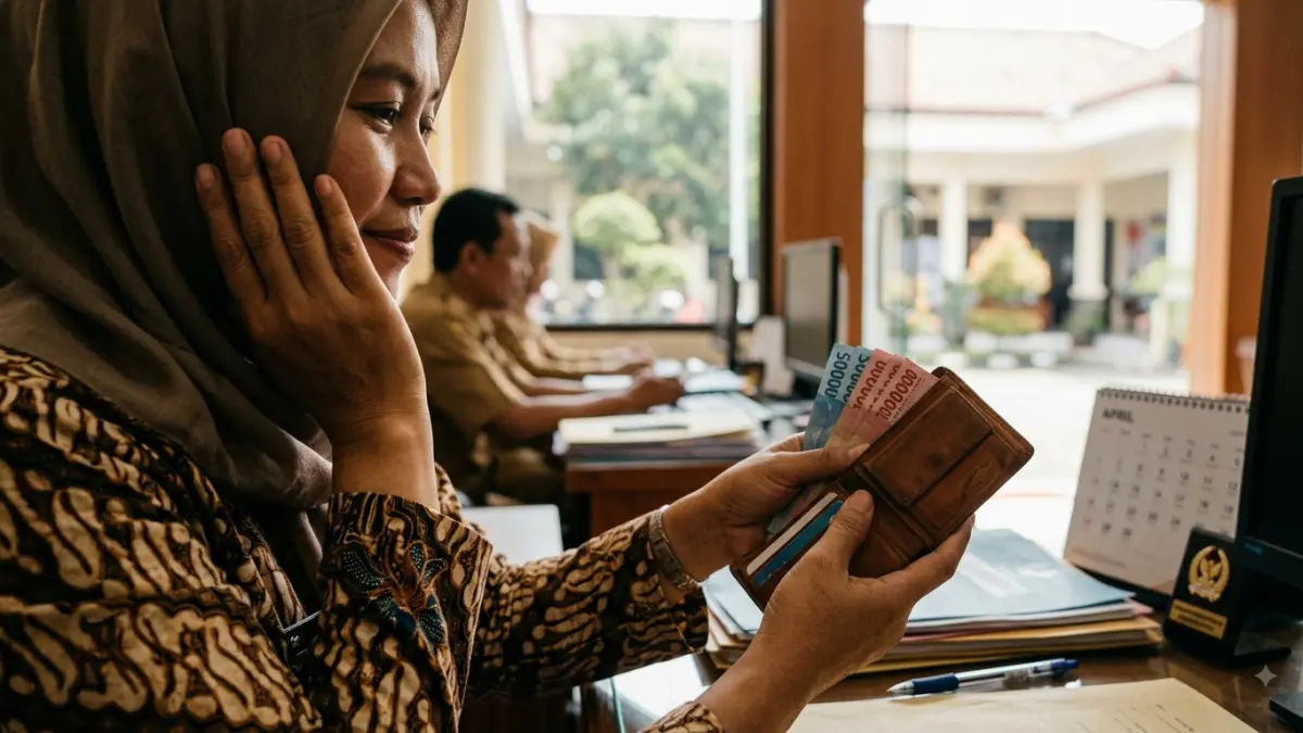 Gaji PNS April 2026 disebut cair 1 April. Ada tambahan uang lembur hingga Rp36 ribu per jam, tetapi kenaikan gaji pokok belum diputuskan.