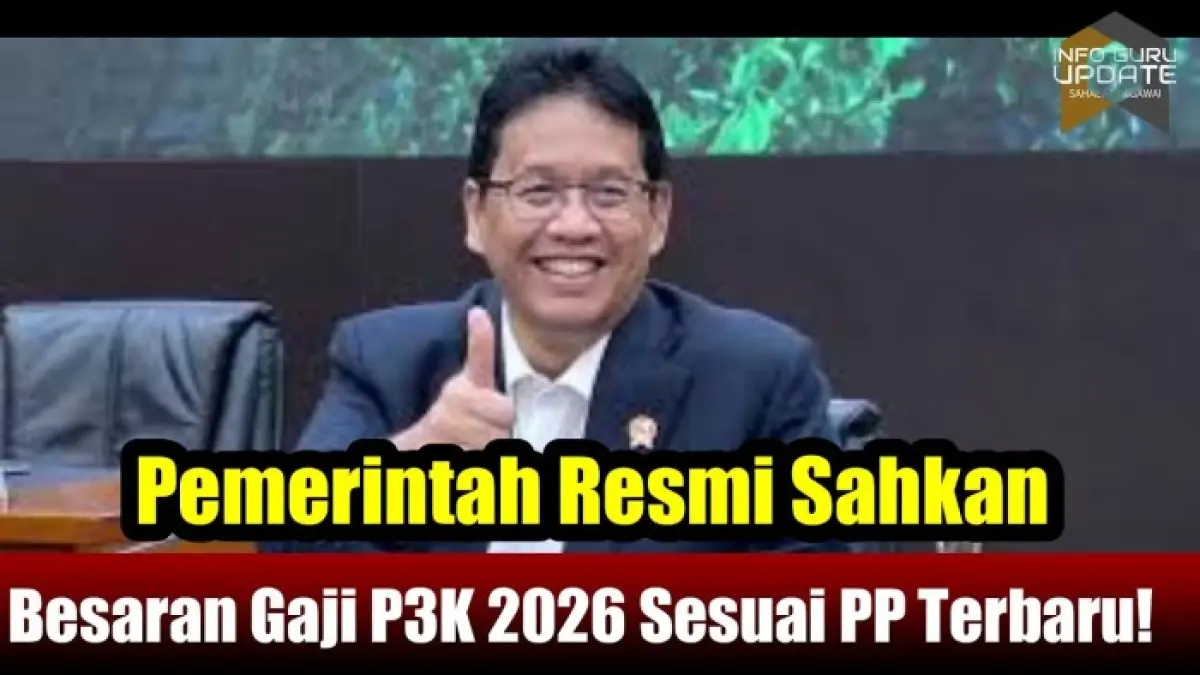 Gaji PPPK 2026 mengacu Perpres Nomor 11 Tahun 2024. Simak besaran gaji berdasarkan golongan, masa kerja, serta tunjangan PPPK.