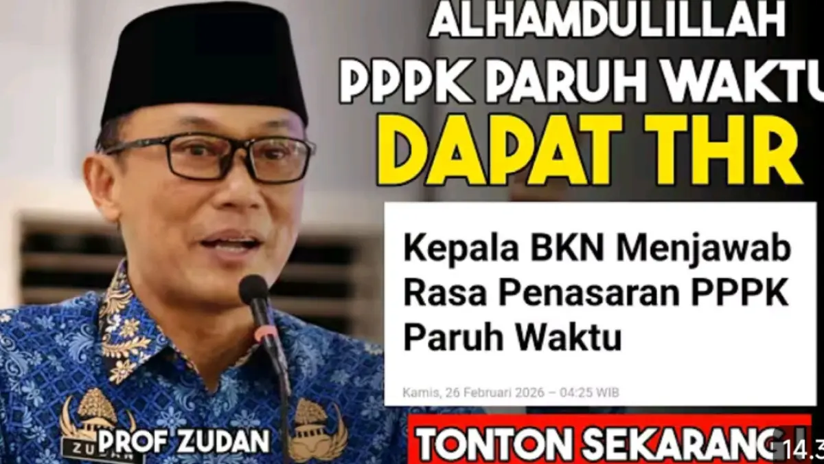 THR PPPK Paruh Waktu 2026 masih menjadi tanda tanya. Simak penjelasan BKN, kebijakan pemda, hingga kabar pembayaran gaji PPPK paruh waktu.