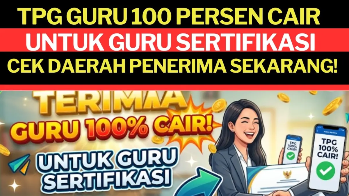 TPG 100% 2026 kembali jadi sorotan. Simak daerah yang pernah menerima tambahan TPG, syarat guru penerima, dan status kebijakannya. (Youtube.com)