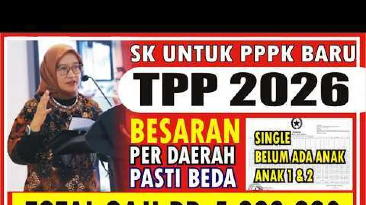 TPP PPPK 2026 di Kepulauan Riau mencapai Rp1 juta. Simak simulasi penghasilan PPPK S1 hingga Rp5,228 juta setelah tambahan TPP.