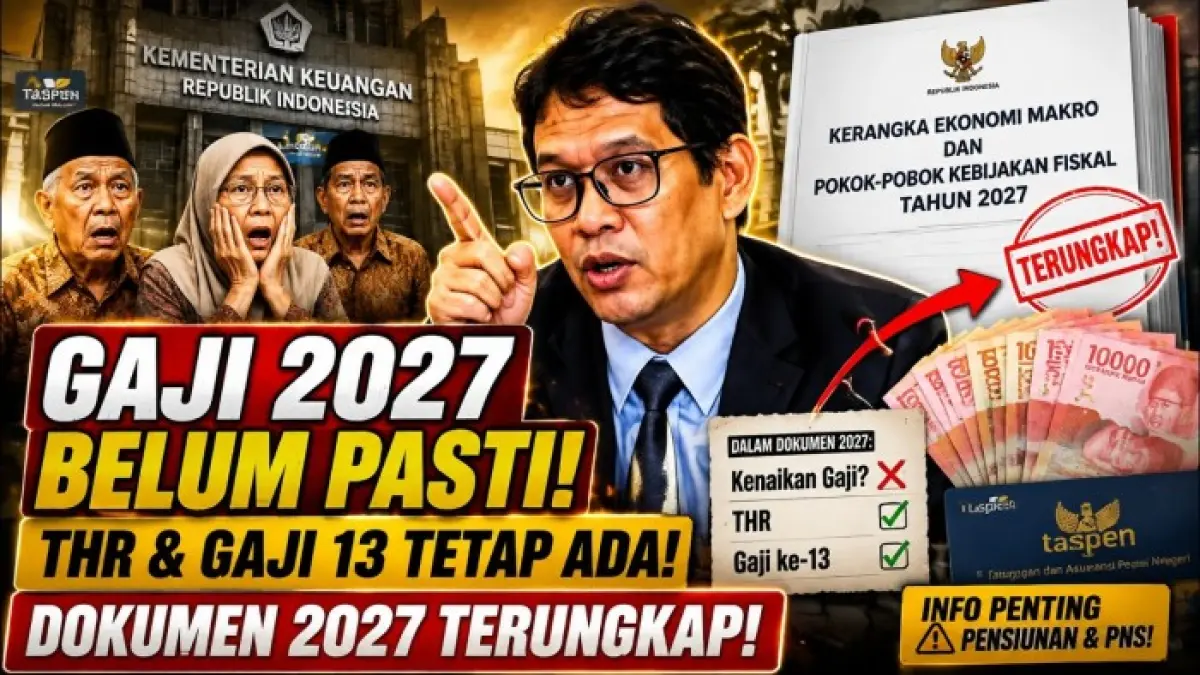 Gaji PNS 2027 belum dipastikan naik. KEM PPKF belum mencantumkan persentase kenaikan, sementara THR dan gaji ke-13 masih masuk perencanaan.