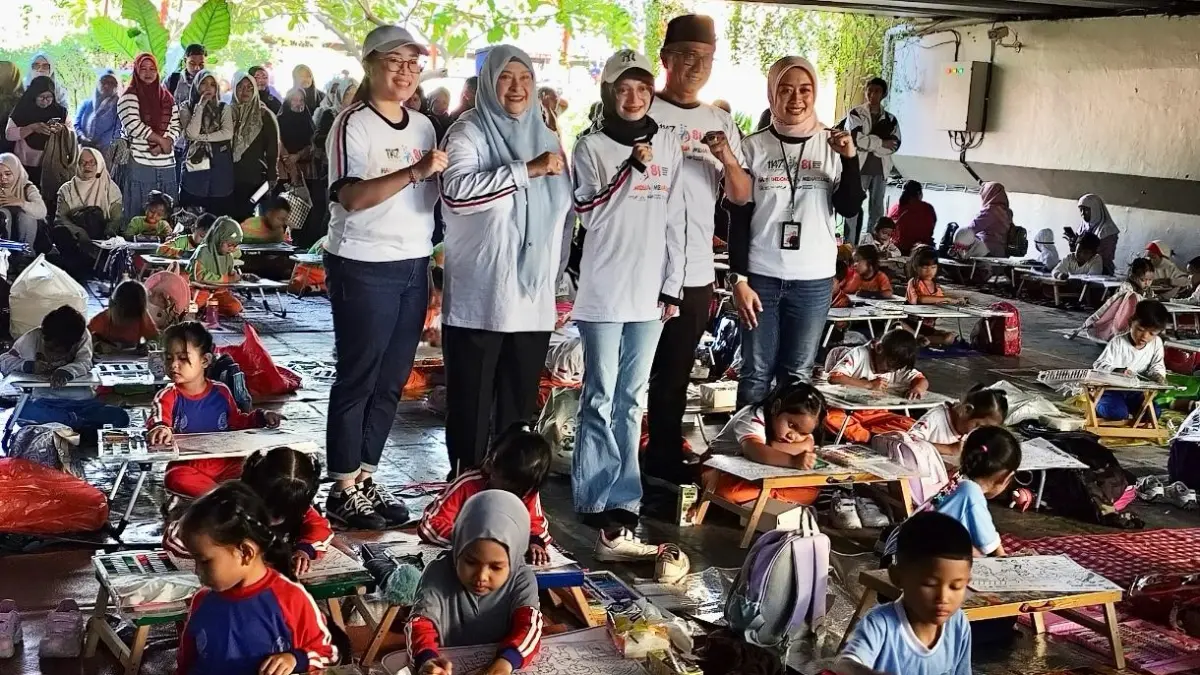 Kegiatan Crayon Eco Kids dengan tema “Membangun untuk Lingkungan dan Masa Depan Mapan”.