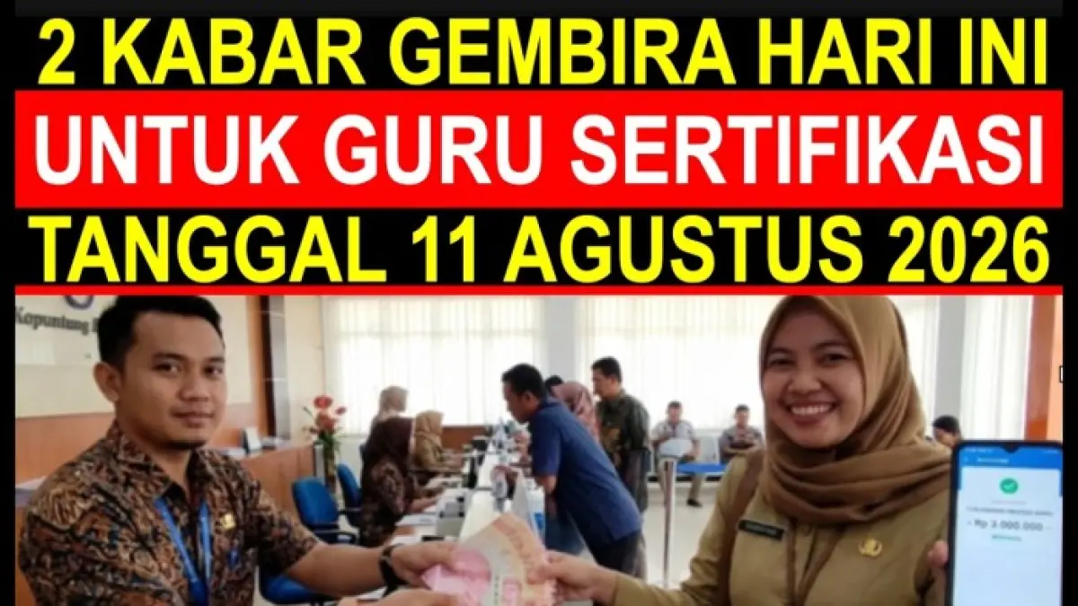 TPG Guru 2026 mulai cair untuk sebagian penerima SKTP 28 Juli. Simak perkembangan validasi Info GTK dan kabar TPG guru madrasah non-ASN.