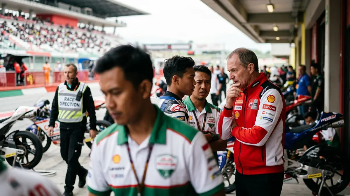 Veda Ega Pratama dikabarkan masuk radar Ducati jelang Moto3 Italia 2026. Rumor pantauan khusus di Mugello bikin paddock memanas.