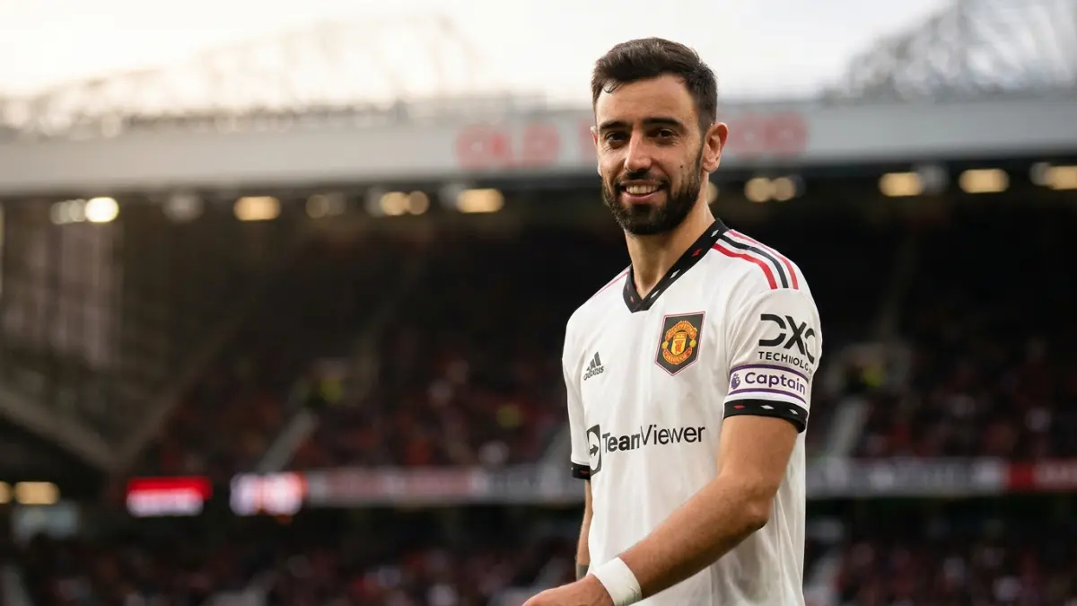 Bruno Fernandes dipastikan bertahan di Manchester United meski ada klausul 57 juta poundsterling. Simak alasan MU tak melepas sang kapten. (Youtube. com)