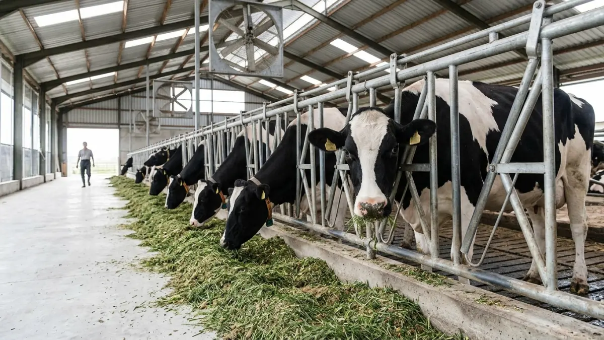 Hingga Juli 2026, total produksi susu yang tercatat dari sejumlah unit usaha di Tulungagung mencapai 38.544,49 ton.(ILUSTRASI AI)