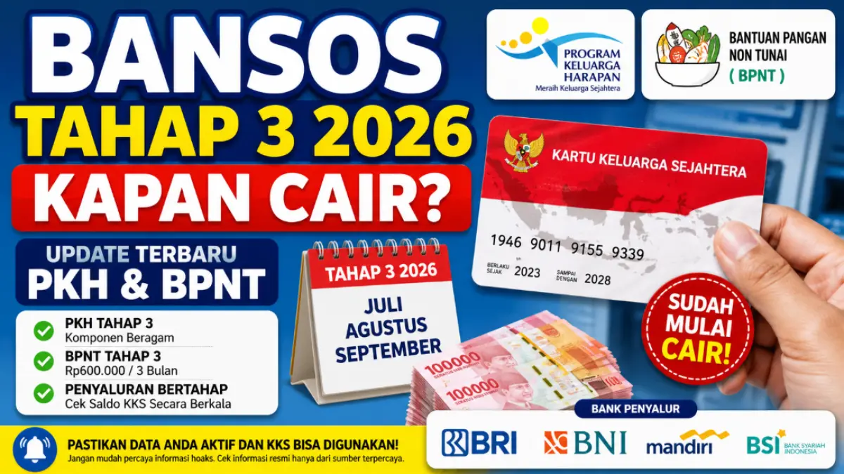 Bansos Tahap 3 2026 Kapan Cair