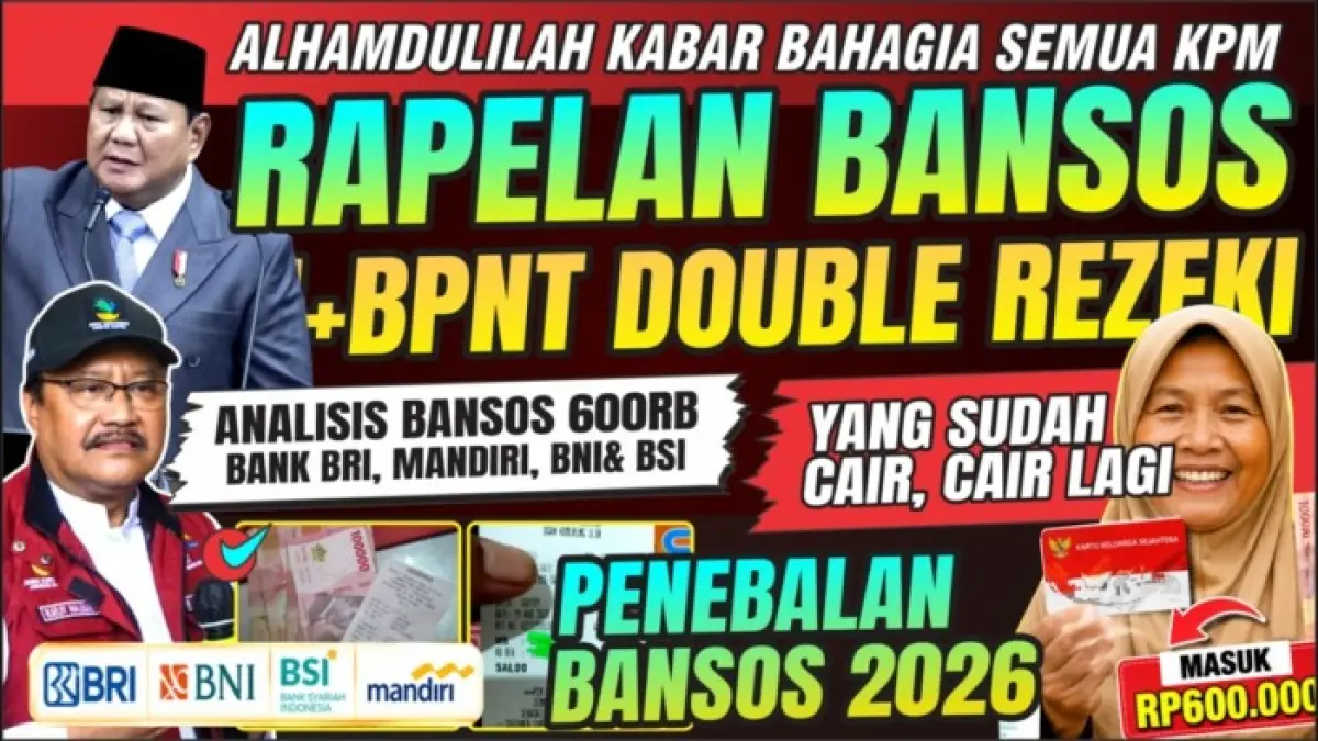 BPNT tahap 3 2026 mulai dilaporkan cair Rp600 ribu di sejumlah KKS. Simak 3 kemungkinan asal saldo dan alasan KPM bisa menerima dana dua kali.