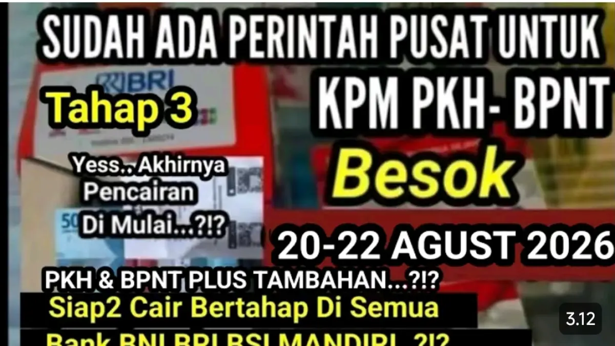 Pencairan PKH BPNT tahap 3 kembali terpantau. Simak nominal bantuan, bank penyalur, jadwal beras 30 kg, dan tips cek saldo KKS.