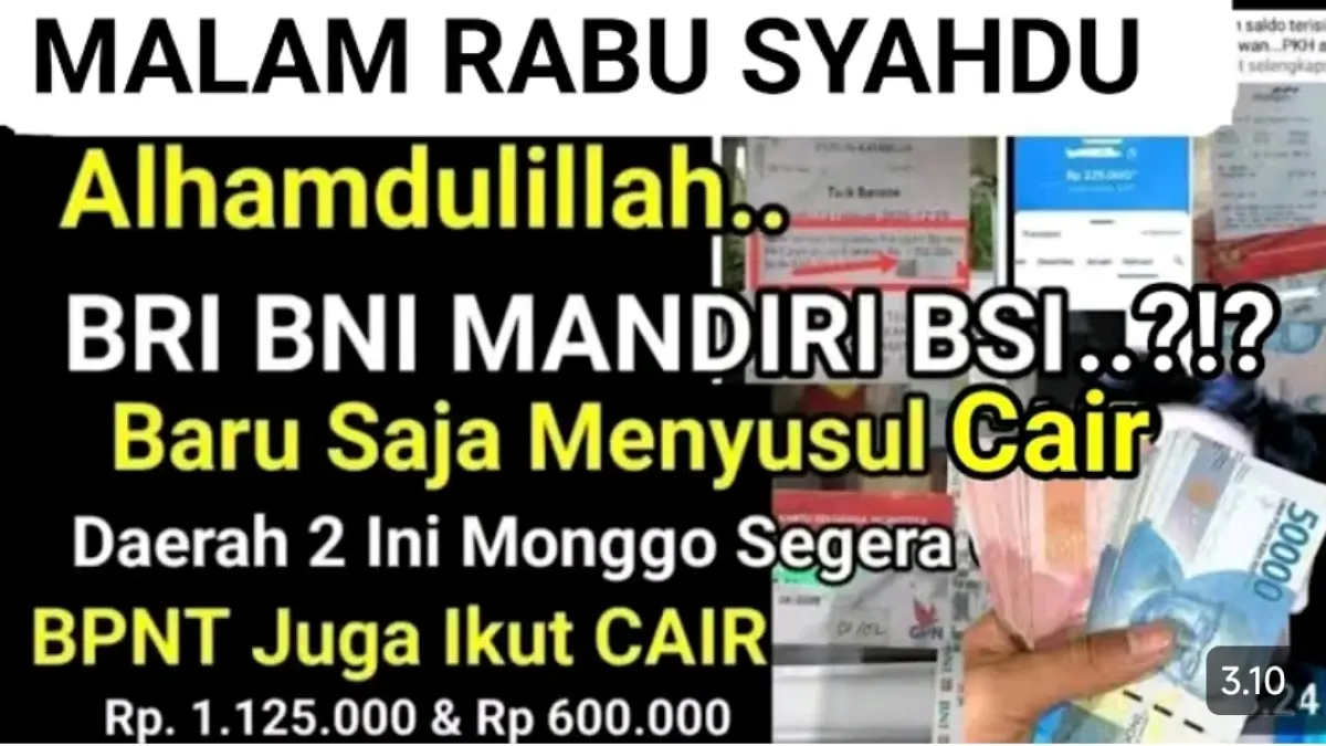 PKH BPNT tahap 3 kembali cair. Saldo KKS dilaporkan masuk hingga Rp1,57 juta melalui BRI dan BNI. Simak nominal dan daerah pencairannya.