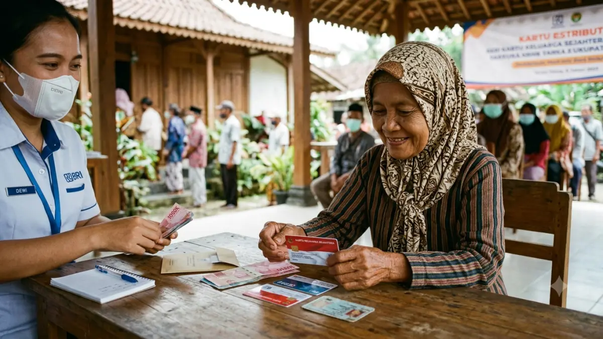 PKH dan BPNT Agustus 2026 mulai cair bertahap. KKS BRI, BNI, Mandiri, dan BSI dilaporkan menerima saldo bantuan sosial.
