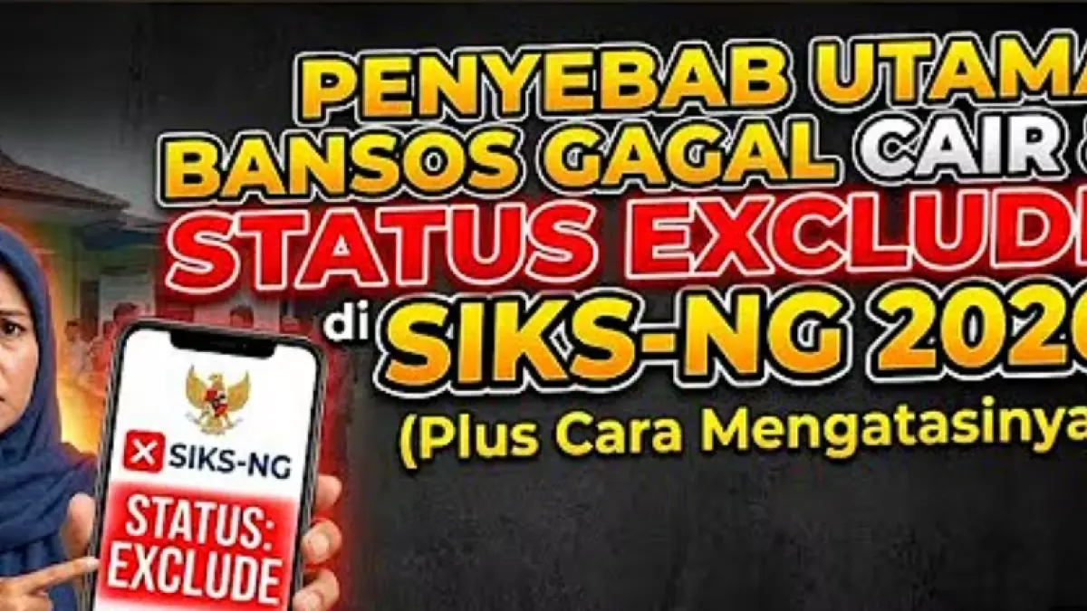 Bansos 2026 status exclude? Simak penyebab yang disebut dalam video dan tiga langkah sanggah melalui desa atau kelurahan.