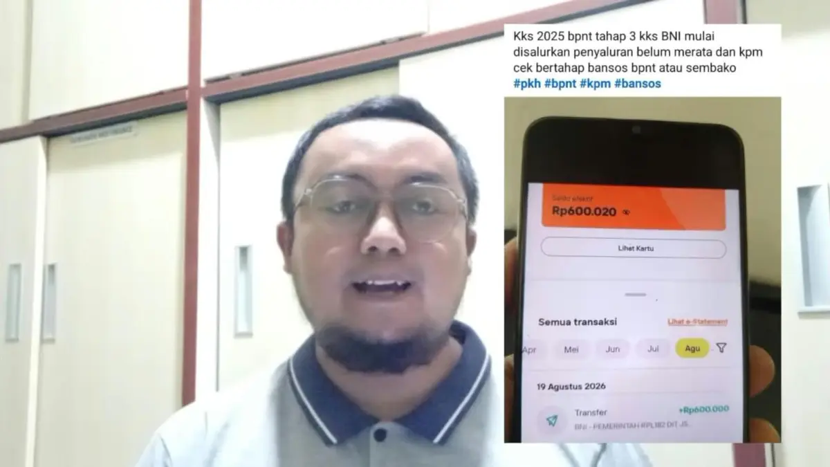 pencairan BPNT tahap ketiga melalui kartu KKS Bank BNI. Sejumlah KPM melaporkan saldo Rp600 ribu mulai masuk di berbagai daerah.