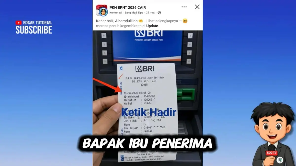 Pencairan PKH 18 Agustus 2026 kembali dilaporkan. Ada saldo bantuan yang disebut sudah cair, sementara penerima yang belum mendapatkan pencairan diminta mengecek kembali melalui agen terdekat.