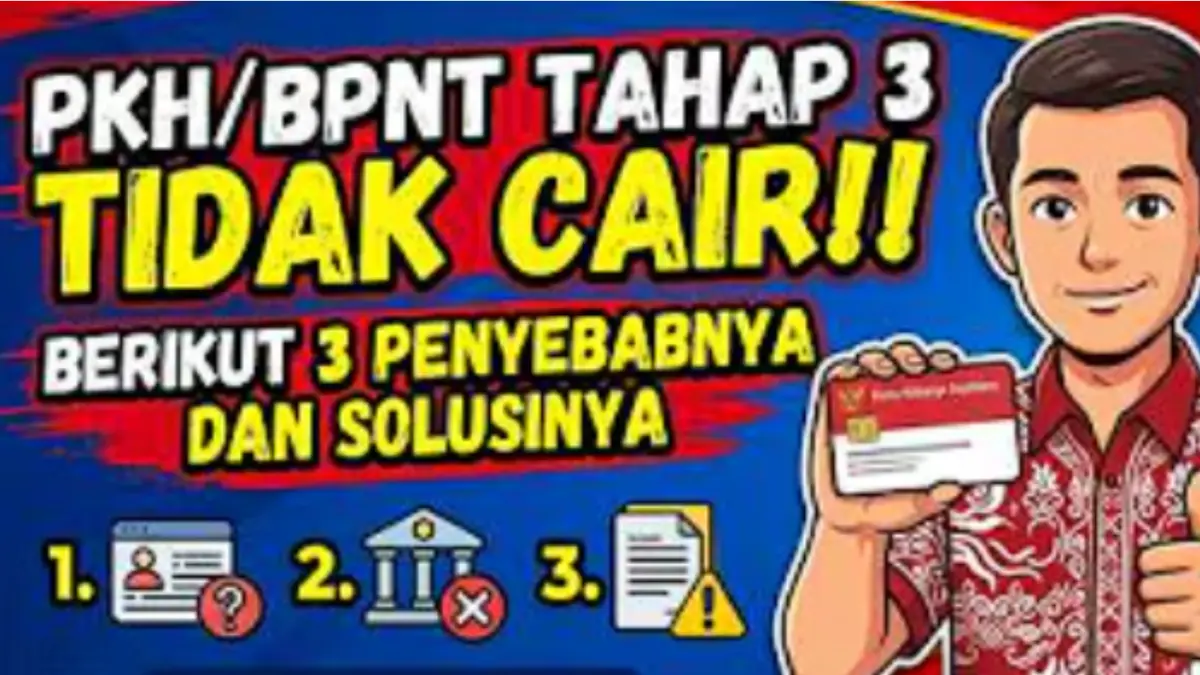 PKH BPNT tahap 3 belum cair? Simak tiga penyebab yang perlu dicek, termasuk kenaikan desil dan indikasi judi online.