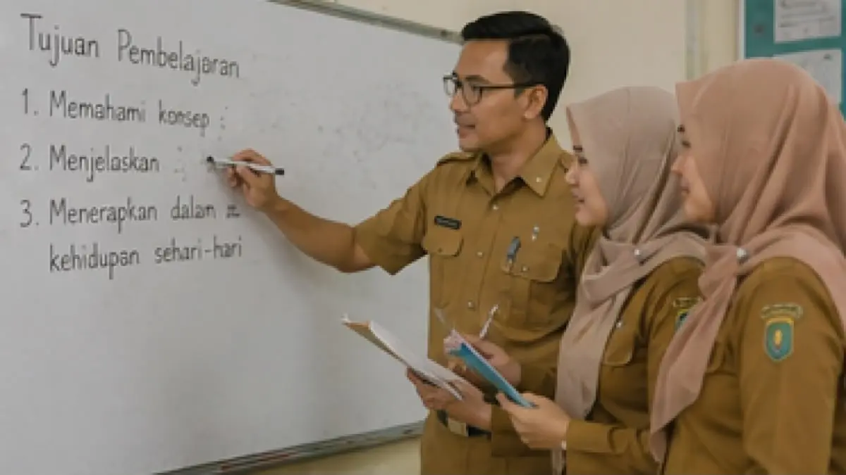 PPPK Paruh Waktu 2027 akan mendapat kesempatan menjadi penuh waktu. Guru PPPK juga diperkirakan bisa ikut seleksi PNS awal 2027.(AI)