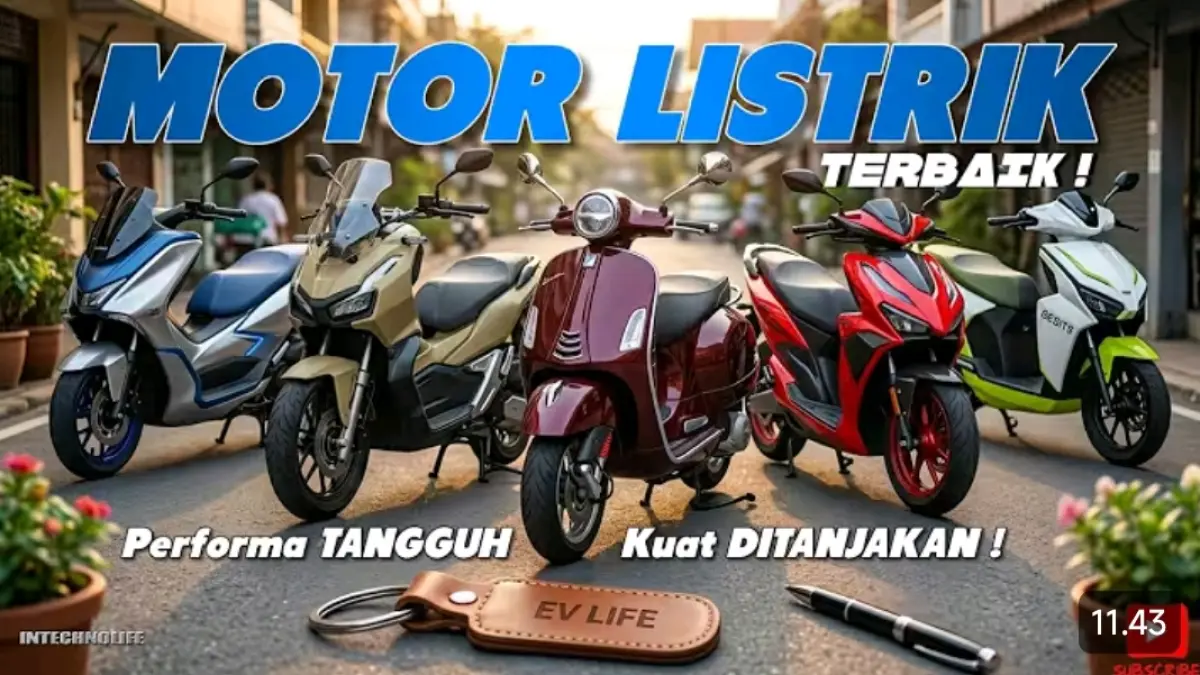 Motor listrik terbaik 2026 hadir dengan beragam pilihan harga, performa, jarak tempuh, dan fitur. Simak lima model yang direkomendasikan.