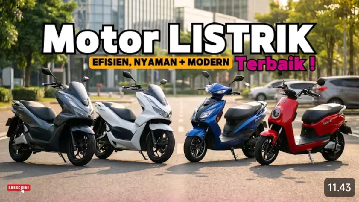 Motor listrik terbaik 2026 hadir dengan harga mulai Rp15,5 juta. Simak lima pilihan dengan performa, jarak tempuh, dan fitur berbeda.