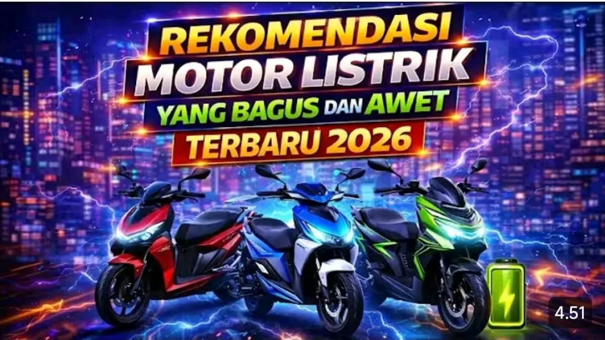 Rekomendasi motor listrik bagus dan awet 2026 mencakup Uwinfly, VRQ, Alpha, United, dan Polytron dengan harga hingga Rp38,1 juta.