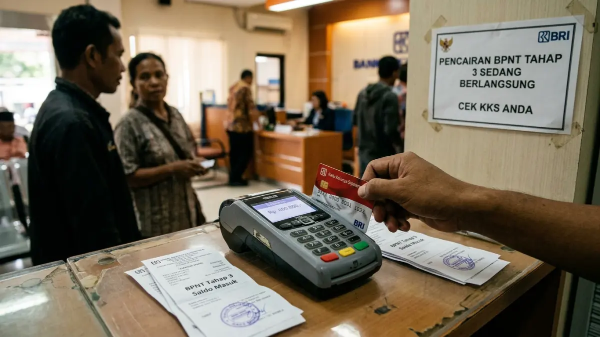 BPNT tahap 3 mulai cair Rp600.000 melalui Bank BRI di sejumlah daerah, termasuk NTB dan Sumatera Selatan. Pencairan dilakukan bertahap. (Youtube. com)