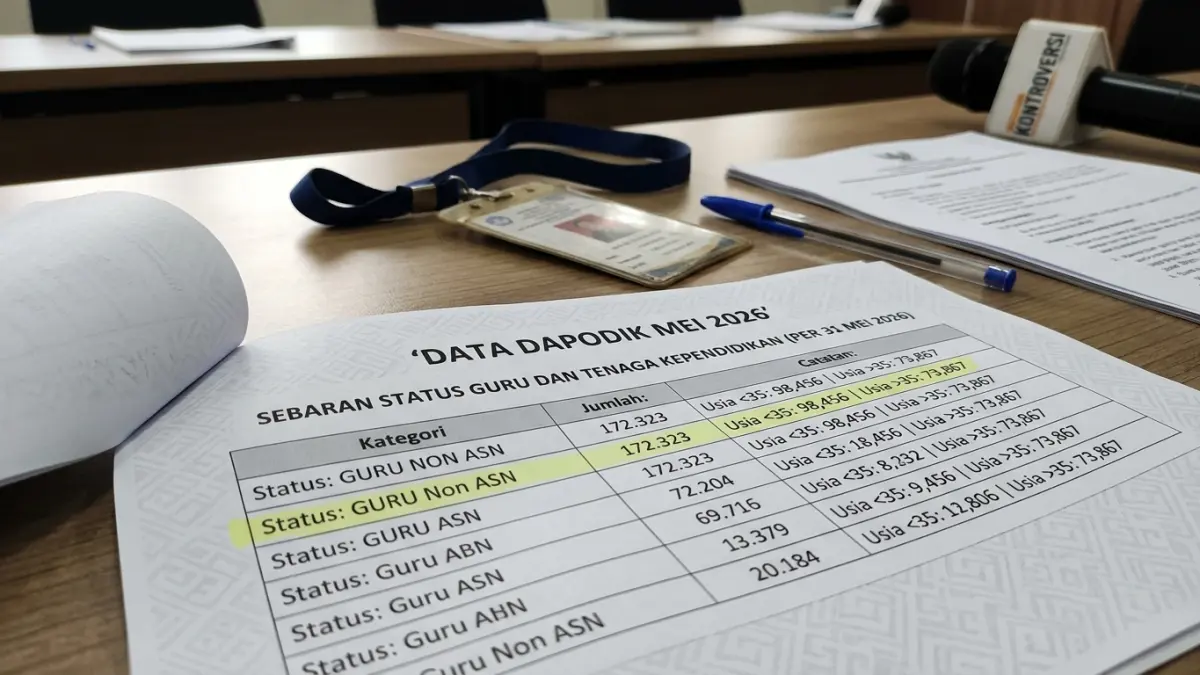 Guru honorer non ASN berpeluang ikut sel eksi CPNS 2027. Pemerintah mencatat 172.323 guru non ASN dalam Dapodik per Mei 2026. (Youtube. com)