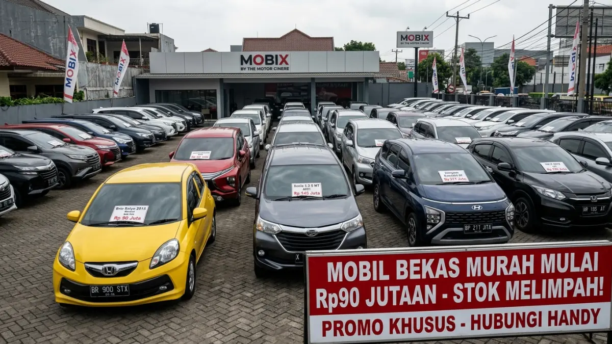 Mobil bekas murah mulai Rp90 jutaan tersedia, dari Brio, Xpander hingga Stargazer. Ada garansi dan promo khusus dengan syarat ketentuan berlaku. (Youtube. com)