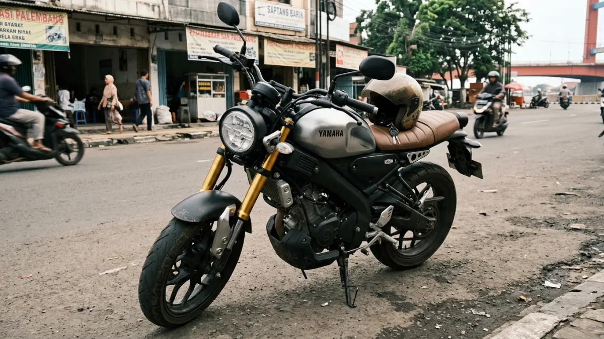 Yamaha XSR 155 dipakai dua tahun tanpa kendala berarti. Pemilik mengungkap empat kekurangan, mulai ergonomi hingga absennya ABS. (Youtube. com)