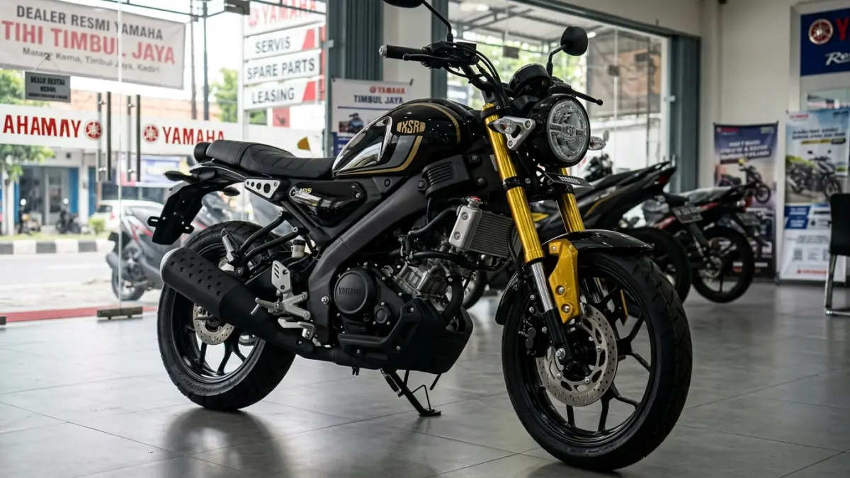 Yamaha XSR 155 terbaru 2026 hadir di Kediri dengan harga Rp40,3 juta OTR. Simak desain, mesin, fitur, dan cicilannya. (Youtube. com)
