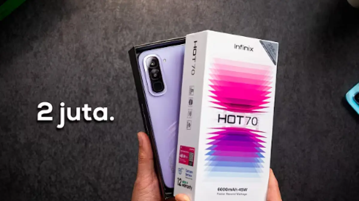 Infinix Hot 70 hadir di 2026 dengan harga mulai Rp2,2 juta. Kamera 50MP dan performa gaming menarik, tetapi layar HD jadi kelemahan utama.