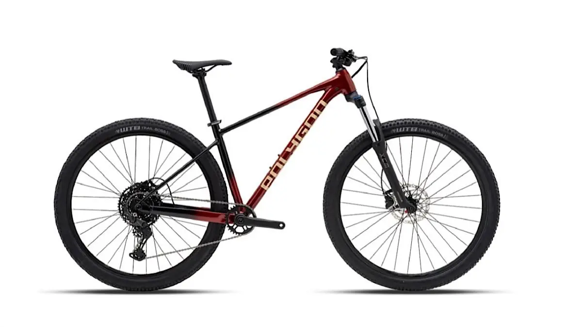 Review Polygon Xtrada 5 2026 dengan roda 29 inci, Shimano CUES 1x10 speed, bobot 14,7 kg, dan harga yang disebut di kisaran Rp6,5 juta.(pinterest)