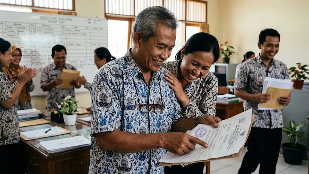 SKTP Juli belum terbit atau sudah terbit tapi TPG belum cair? Ini dua kondisi Info GTK Agustus dan penjelasan tahapan pencairannya.(AI)