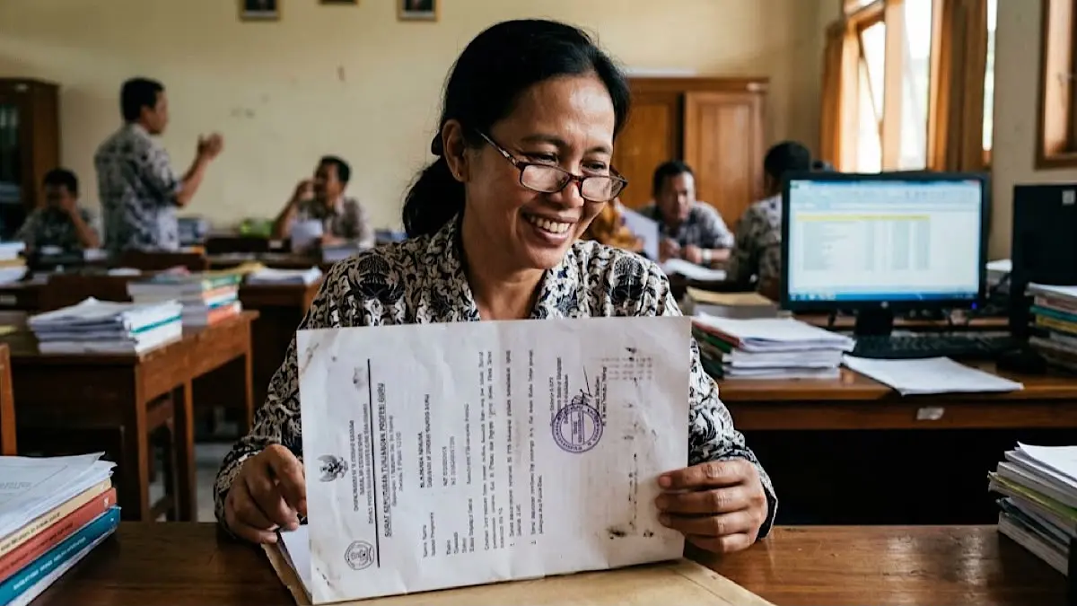 SKTP Juli masih belum terbit atau sudah terbit tapi TPG belum cair? Ini penjelasan status Info GTK dan jadwal siklus data TPG 2026.AI)