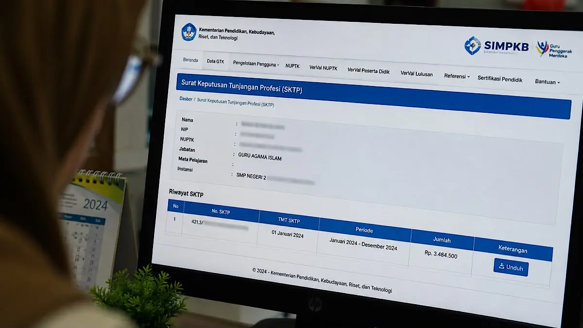 TPG Juli 2026 yang SKTP-nya belum terbit disebut tidak otomatis hangus. Simak tiga kondisi SKTP dan estimasi pencairan TPG Agustus.(AI)