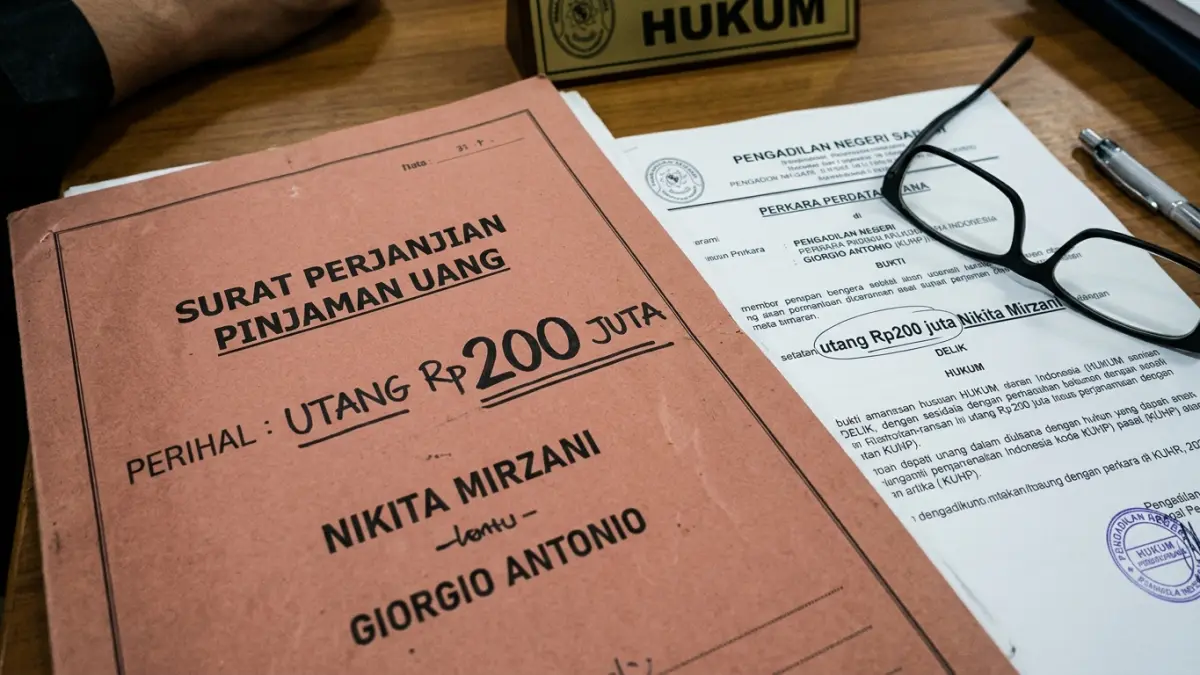 Utang Rp200 juta Nikita Mirzani kembali disorot. Kuasa hukum menyebut penagihan dilakukan setelah upaya melalui WhatsApp dan DM tak mendapat tanggapan. (Youtube. com)