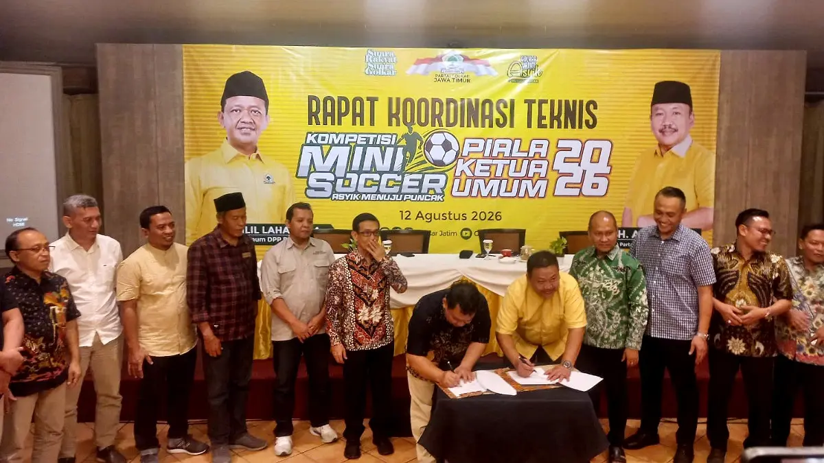Bahlil Mini Soccer Jatim diikuti 176 tim pelajar SMA dari 11 zona. Total hadiah uang pembinaan mencapai Rp 188,5 juta.(DOK. GOLKAR JATIM)