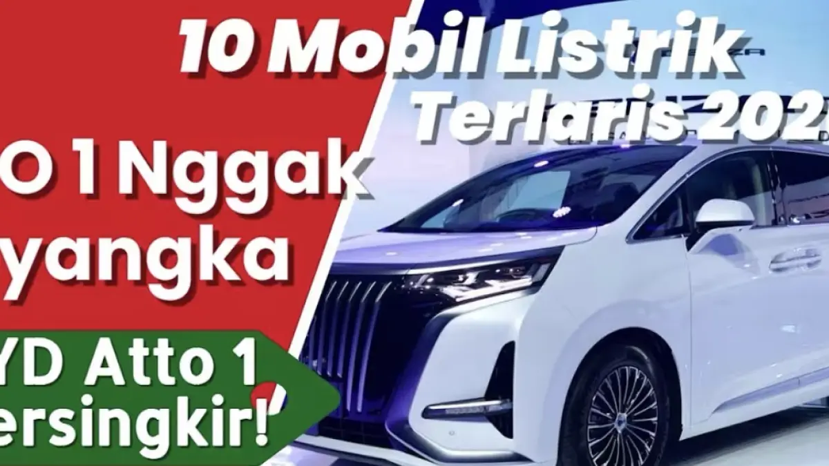 Cek daftar 10 mobil listrik terlaris di Indonesia April 2026 data Gaikindo. Jaecoo J5 sukses geser BYD M6 di posisi puncak dengan 3.179 unit.